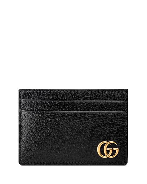 gucci leather credit card holder|Gucci wallet card holder men.